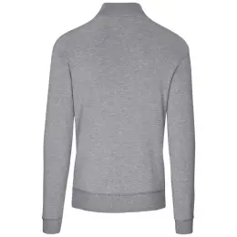 Mens 1-4 Zip Quantum Low Pill Jersey Grey Back